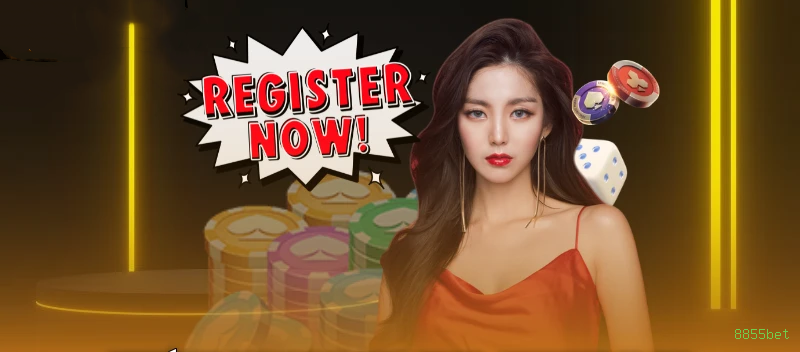 Imagem promocional da 8855bet mostrando a plataforma e suas vantagens